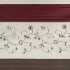 LunaLulinlk Faux Silk Embroidered Floral Shower Curtain - 4 of 4