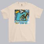 Men's MTV Short Sleeve Graphic T-Shirt - Beige