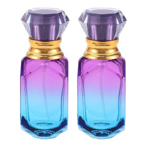Unique Bargains Elegant Perfume Bottles for Bathroom 1.01oz 2 Pcs - 1 of 4