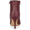 Allegra K Women's Stiletto Heels Closed Pointed Toe Side Zip Ankle Boots - 4 of 4