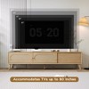 LOVSON Bohemian TV Stand for TV up to 80 inches with solid wood legs entertainment center,for living room,home theater - 4 of 4