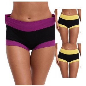 INSPIRE CHIC Women's High Waisted Loose Classic Full Coverage Briefs Breathable Cotton Ladies Panties 3 Packs - 1 of 4