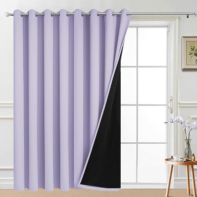 Yakamok Room Darkening Thermal Insulated Blackout Curtains for Bedroom (W100 x L84,Lilac 1 Panel)