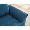 51" Oversized Chenille Chaise Lounge Chair with Removable Ottoman - 3 of 4