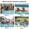 Outdoor Plastic Straw Rug 8x10 Outdoor Rug Waterproof Reversible Large Vintage Medallion Patio Rugs Portable - 2 of 4