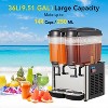 Commercial Cold Beverage Dispenser 9.5 Gallon 2 Tanks With Thermostat Controller - 3 of 4