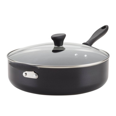 Farberware Reliance 6qt Covered Saute Pan With Helper Handle Black : Target