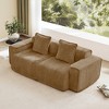 Racxily Modular Sofa, Velvet Couches with Soft Seats & Back, Upholstered Couches for Living Room Bedroom - 3 of 4