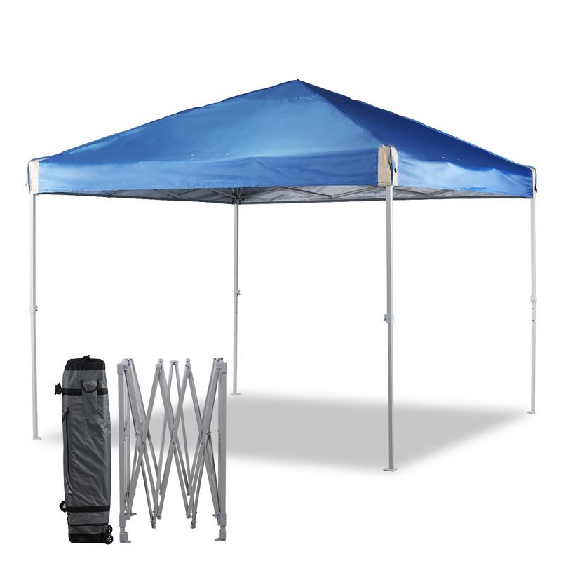 Aoodor 9.8'x9.8' Pop Up Canopy Tent with Roller Bag, Portable Instant Shade Canopy, 1 of 9