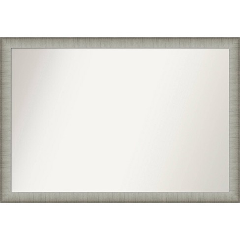 Amanti Art Ridge White 43.5 in. W x 32.5 in. H Non-Beveled