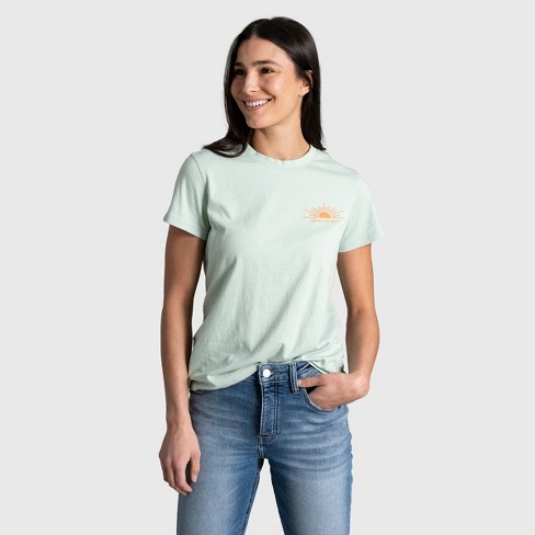 Kanin specificere Betinget United By Blue Women's Organic Preserve And Protect Short Sleeve Graphic T- shirt - Aqua Foam S : Target