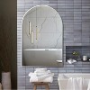 Lyngins 24x36 Inch Wall Mount Vanity Mirror,Modern Arched Bathroom Mirror for Bathroom,Bedroom - 2 of 4