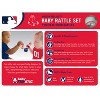 BabyFanatic Wood Rattle 2 Pack - MLB Boston Red Sox Baby Toy Set - 4 of 4