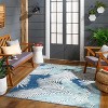 Hauteloom Thebarton Coastal Blue Palm Area Rug - 2 of 4