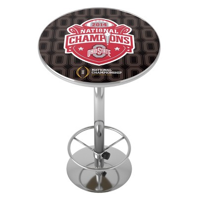 Ohio State University Bar Table with Footrest by Trademark Gameroom