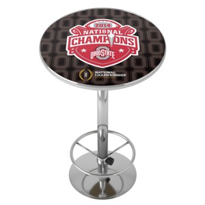 Ohio State University Bar Table with Footrest by Trademark Gameroom - 1 of 4