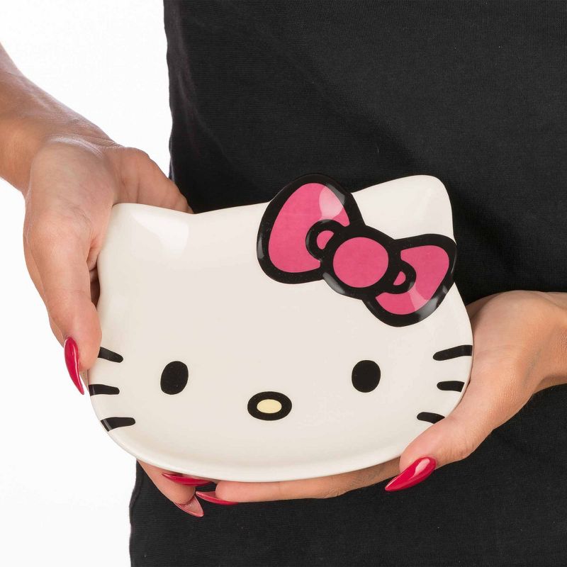 Sanrio Hello Kitty Ceramic Trinket Tray Jewelry Ring Holder Gift Dish, Authentic Officially Licensed, 5 of 8