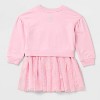 Toddler Girls' Adaptive Long Sleeve French Terry Dress - Cat & Jack™ Light Pink - 2 of 4