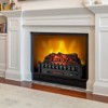 Gymax 26 Inche Infrared Quartz Electric Fireplace Log Heater with Realistic Pinewood Ember Bed Electric Fireplace Heater Insert - 3 of 4