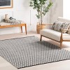 Home Conservatory Dainty Diamond Handwoven Cotton Indoor Area Rug - 2 of 4