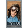 PosterPalooza | Textured Blue Picture Frame - UV Acrylic, Foam Board Backing, Hanging Hardware - 2 of 4
