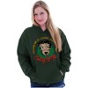 Betty Boop Christmas Wreath Attitude Hoodie Sweatshirt Women Brisco Brands - 4 of 4