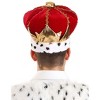 HalloweenCostumes.com One Size Fits Most  Men  Men's Red Royal King Hat, White/Brown/Red - 3 of 4