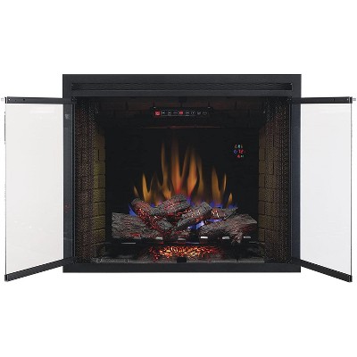 ClassicFlame 39-In LED Builders Electric Firebox with Swinging Doors - 39EB500GRS