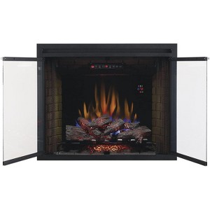 ClassicFlame 39" LED Builders Electric Firebox with Swinging Doors - 39EB500GRS - 1 of 4