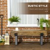 Dexmalle Garden Bench with Metal Legs,Patio - 3 of 4