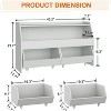 Petrimins  Toy Storage Organizer for Kids, Toy Storage Cabinet with Drawers, Boys and Girls Toy Shelf with Wheels, Kids Bookshelf for Bedroom - 2 of 4