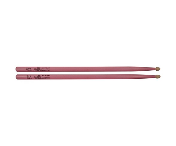 Los Cabos Drumsticks Pink White Hickory Drum Sticks 5A