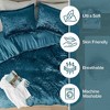 BAGOKIE 2/3 Pieces Velvet Bed in a Bag Comforter Set - 3 of 4