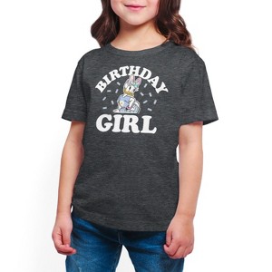Girls' - Disney - Birthday Girl Daisy Short Sleeve Graphic T-Shirt - 1 of 4