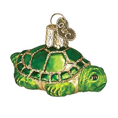 Old World Christmas 1.25 In Small Turtle Slow Steady Shell Home Tree Ornaments