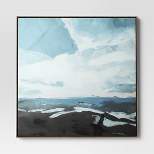 36" x 36" Blue Sky Landscape Framed Canvas - Threshold™