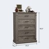 5 Drawer Dresser for Bedroom, Farmhouse Tall Chest of Drawers - 2 of 4