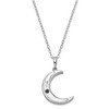 Black Bow Jewelry Antiqued Sterling Silver Crescent Moon Ash Holder Necklace, 18 Inch - 2 of 4