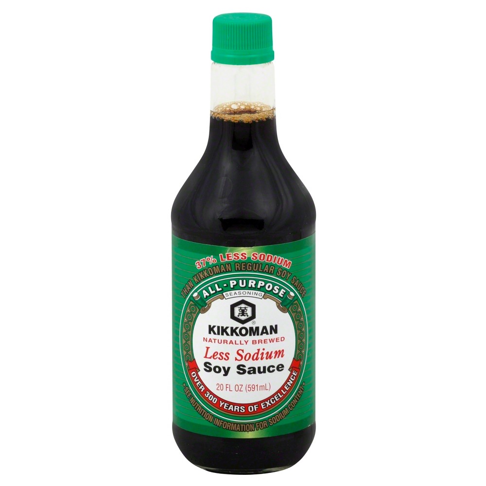 UPC 041390001109 product image for Kikkomon Less Sodium Soy Sauce 20oz | upcitemdb.com