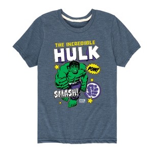 Boys' - Marvel - Hulk Sticker Collage Short Sleeve Graphic T-Shirt - 1 of 4