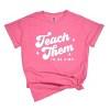Simply Sage Market Teach Them To Be Kind Retro Garment Dyed Tee - 2XL - Crunchberry - 2 of 4