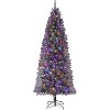 4.5ft/6ft/7ft Prelit Rose gold Artificial Christmas Tree with 150 Dual-Color LEDs & 288 Branch Tips - Includes Metal Stand - 2 of 4