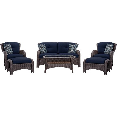 Strathmere 6pc Deep Seating Set w/ Cushions - Hanover