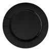 Smarty Had A Party 13" Black Round Disposable Paper Charger Plates (120 Plates) - 2 of 4