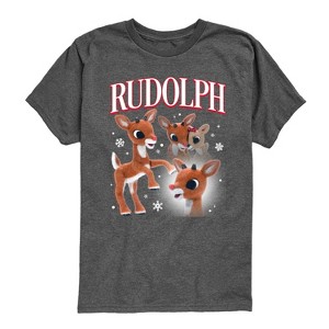 Boys' - Rudolph - Rudolph Bootleg Short Sleeve Graphic T-Shirt - 1 of 4