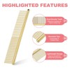 Unique Bargains Stainless Steel Rounded Ends Gentle Care Pet Comb 3 Pcs - 4 of 4