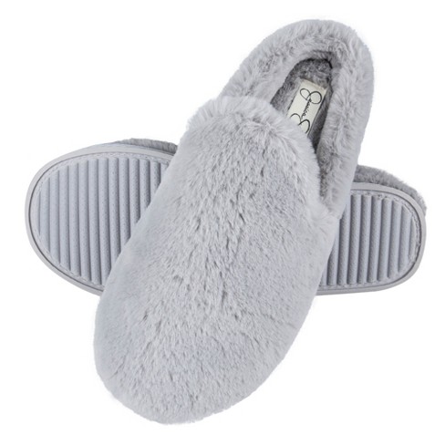 dæk Salme Regnskab Jessica Simpson Womens Plush Smoking Slipper With Memory Foam - Grey/medium  : Target