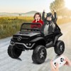 Ride On Truck Car for Kids, 2 Seater 24V  Licensed Mercedes Benz, Toddles Electric Car, Ride On Toy with Led Lights, USB&Music - 2 of 4