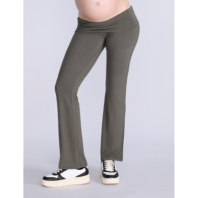 Women's Roll Over Waistband Flare Legging | Motherhood Maternity