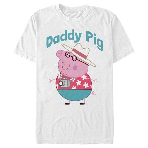 Men's Peppa Pig Daddy Pig Tourist T-Shirt - 1 of 4